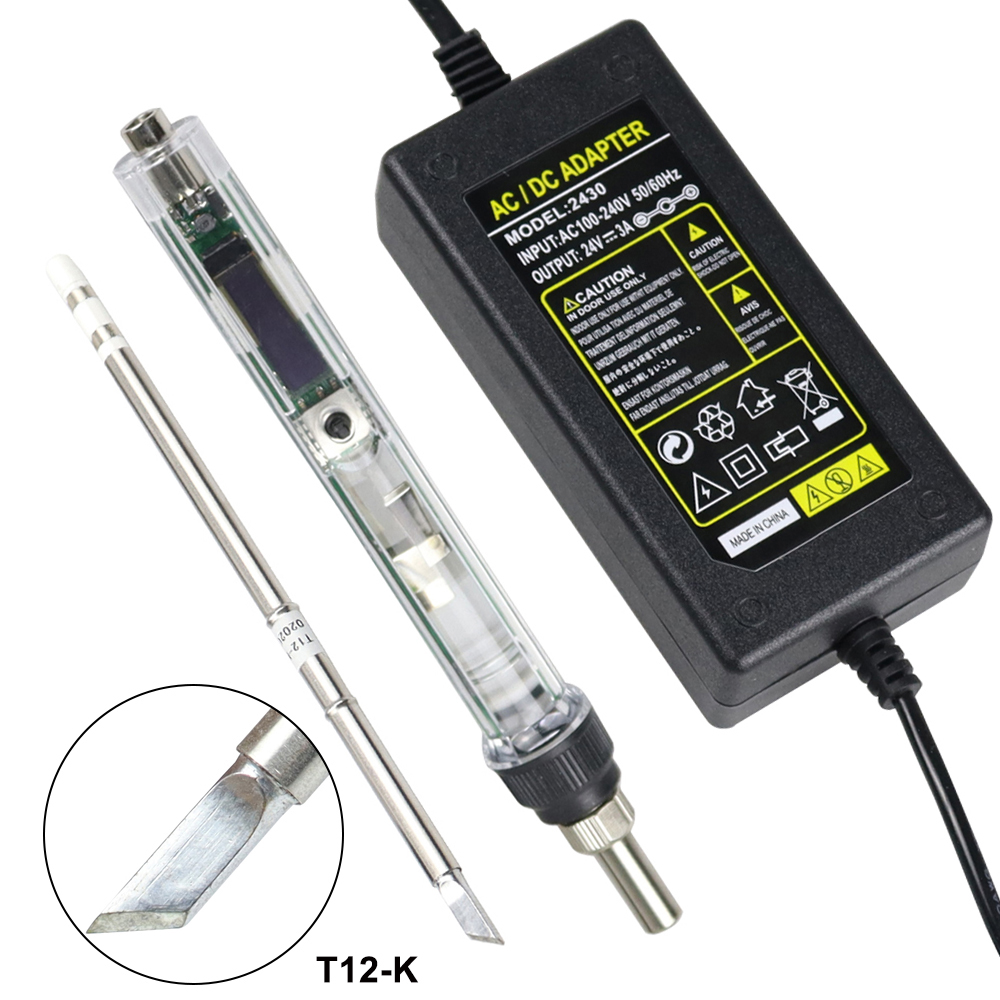 Soldering Station T12 Oled - T12 Elektrikli Havya Kiti DC 12-24V