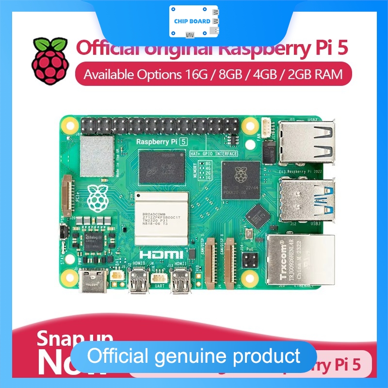 Raspberry Pi 5 8Gb Kit - Resmi Raspberry Pi 5 Tek Kartlı