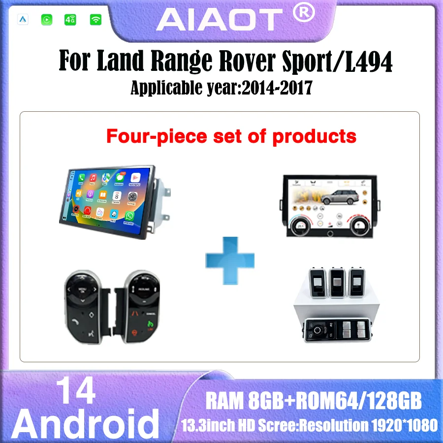 Khadas Vim4 8Gb - 2014-2017 Land Rover Sport/L494 için 13,3