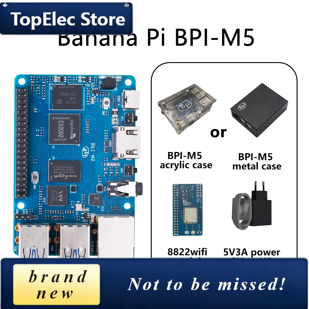 Banana Pi Bpi-M5 - TopElec Banana PI BPI-M5 SET Kılıflı