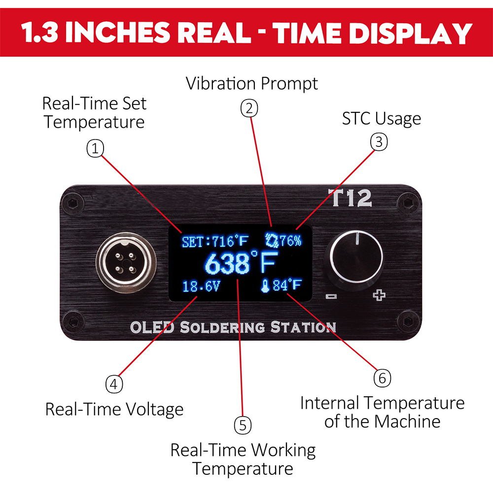 OLED T12 Havya İstasyonu Ayarl - Soldering Station T12 Oled incelemesi ve fiyatı